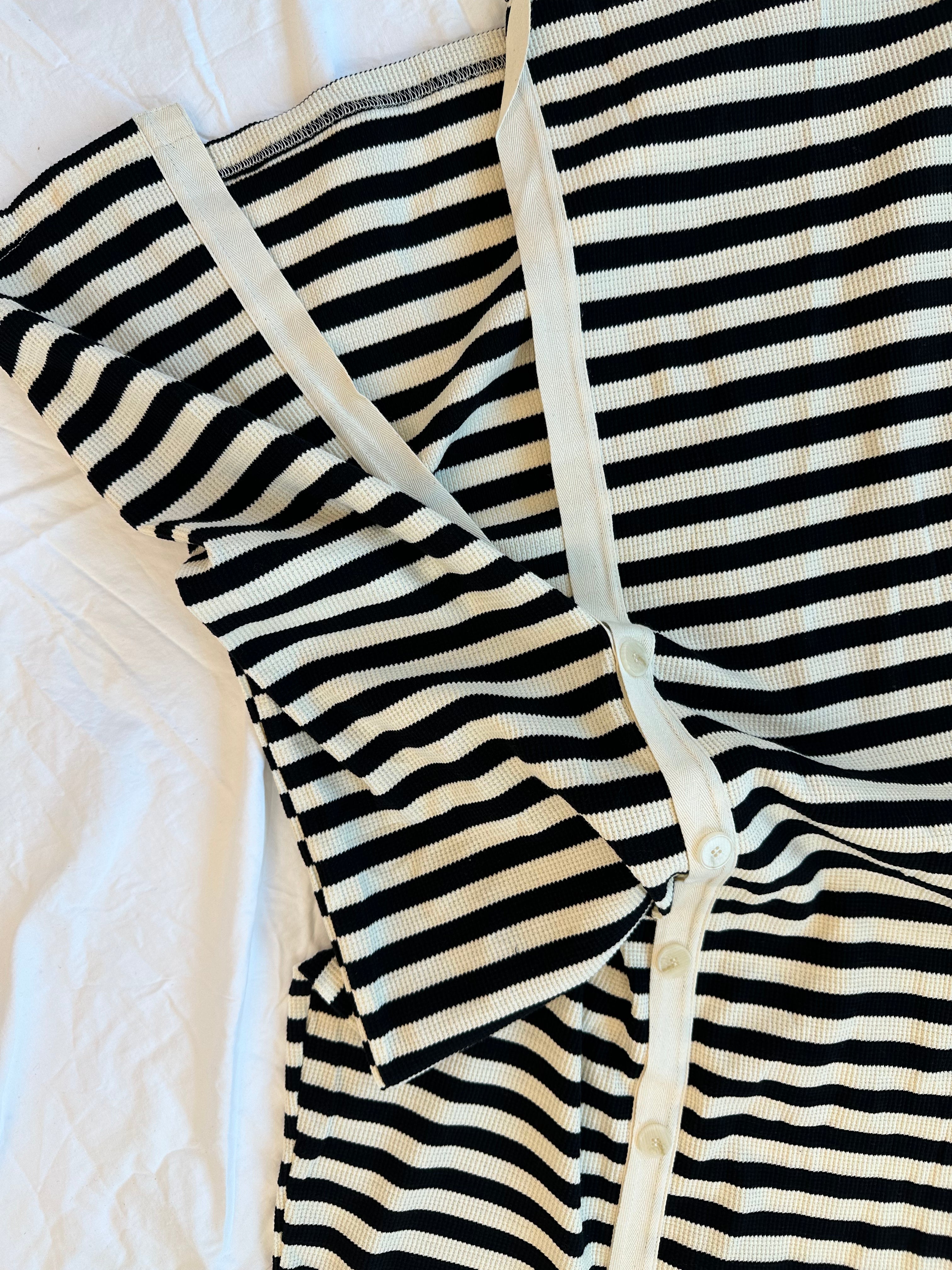 Ready Dress - Black & Ivory Stripe